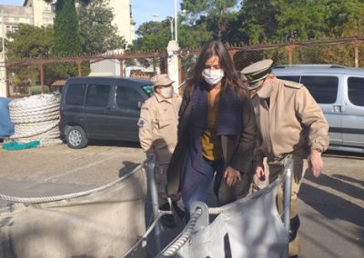 La Ministra de Seguridad inspeccionó el guardacostas Mantilla