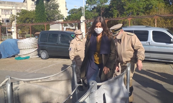 La Ministra de Seguridad inspeccionó el guardacostas Mantilla