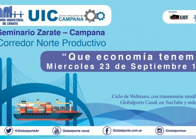 Seminario Zárate Campana 2020 – 2da Jornada, Vealo en vivo 17 horas