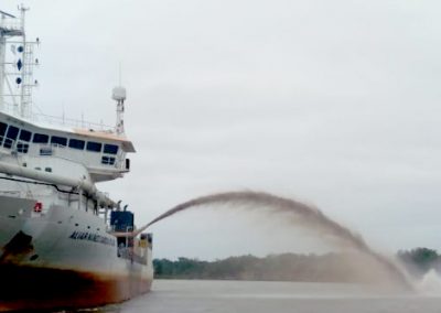 Dragado vital en el río Paraguay que permitirá recuperar la navegabilidad del canal en el tramo binacional