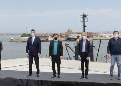 Meoni en Mar del Plata: Trabajamos para darle durabilidad al puerto