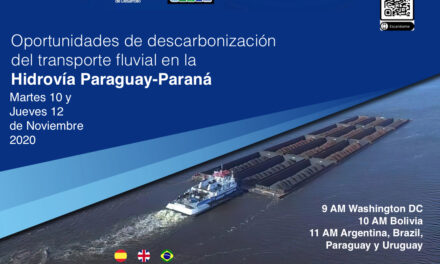 ///TRANSMISIÓN EN VIVO AQUÍ /// Oportunidades de descarbonización del transporte fluvial en la Hidrovía Paraguay-Paraná