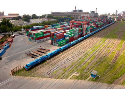 Se duplicó la cantidad de vagones operados en puerto Buenos Aires