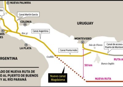 Destacan la habilitación del canal Magdalena como motor del comercio fluvial y marítimo