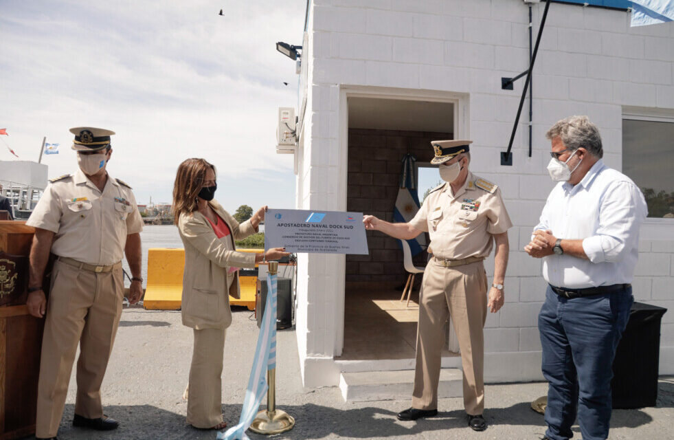 Se inauguraron nuevas instalaciones para el personal de la Prefectura en el Puerto Dock Sud