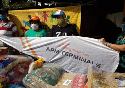 Coronavirus: El programa de RSE de APM Terminals ayuda con alimentos de primera necesidad