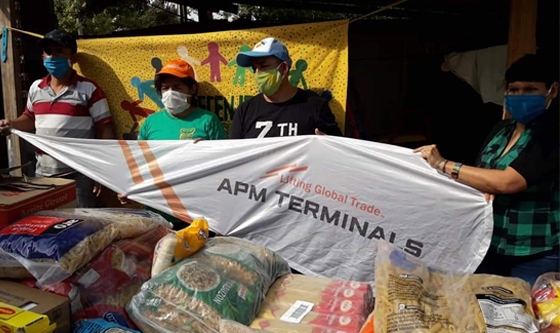 Coronavirus: El programa de RSE de APM Terminals ayuda con alimentos de primera necesidad