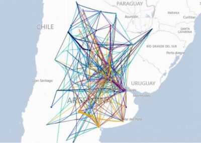 Diseñan un mapa interactivo que sigue los flujos de la comercialización de granos