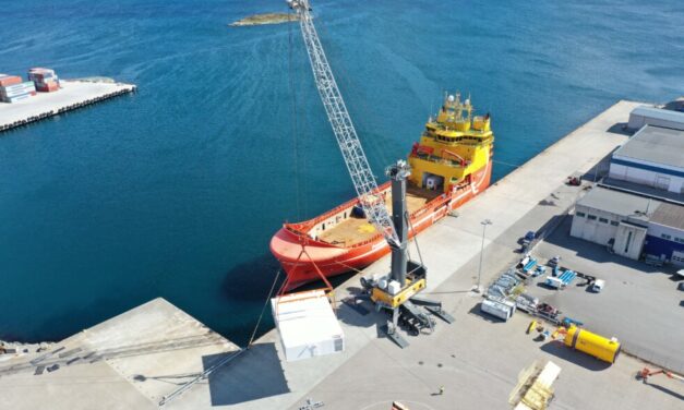 El puerto de Karmsund encarga otro LHM 550 para la terminal de carga Haugesund en Husøy, Noruega