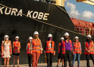 Mujeres Maritimistas conmemoraron el dia de la Mujer en Dock Sud