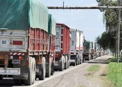 Transporte de granos: Aumento del 82%