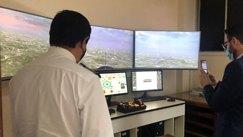 Las autoridades del ENACOM y del Consorcio Portuario visitaron la Escuela Nacional de Pesca