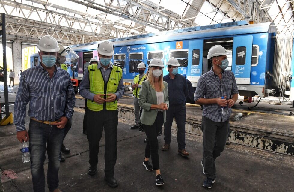 TMH recibió a la vicegobernadora Verónica Magario en los talleres ferroviarios Mechita