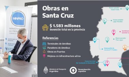 Meoni visitó Santa Cruz y firmó convenios para la renovación de terminales, compra de maquinaria y  modernización del sector aéreo y portuario