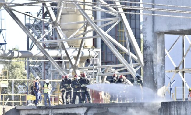 El puerto de Bahia Blanca junto con la PNA llevó adelante un nuevo simulacro de emergencia