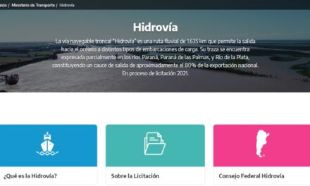 La web sobre la Hidrovía Paraná – Paraguay se encuentra actualizada, atendiendo el eje de transparencia y acceso a la información