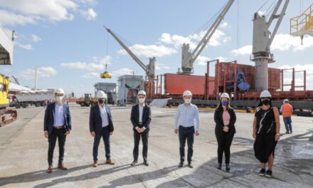 Meoni visitó las terminales portuarias del grupo Euroamérica