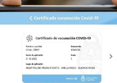 El Gobierno lanzó un pasaporte sanitario para los vacunados contra el coronavirus