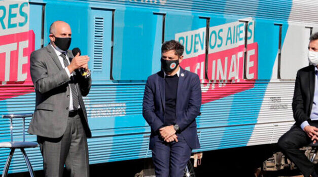 Massa, Guerrera y Kicillof presentaron el Tren Sanitario que realizará hisopados y vacunación