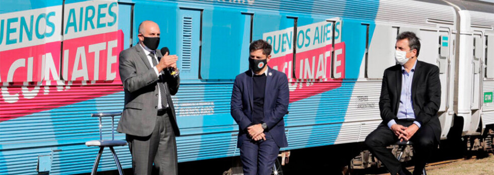 Massa, Guerrera y Kicillof presentaron el Tren Sanitario que realizará hisopados y vacunación