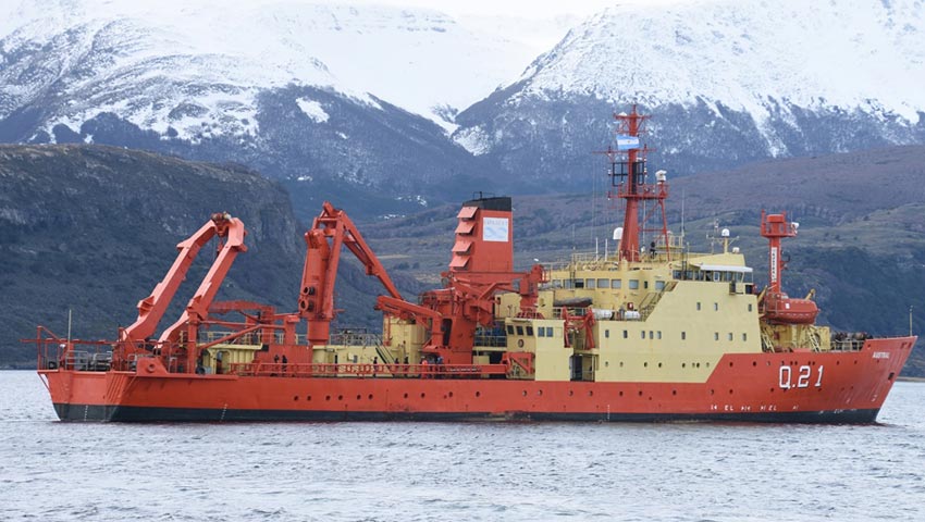 El buque oceanográfico ARA “Austral” zarpó rumbo a la Base Naval Puerto Belgrano