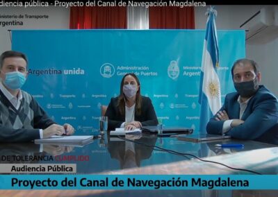 Ahora: se desarrolla la audiencia pública por el Canal Magdalena, enlace en la noticia