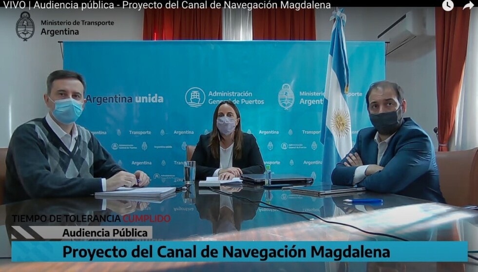 Ahora: se desarrolla la audiencia pública por el Canal Magdalena, enlace en la noticia