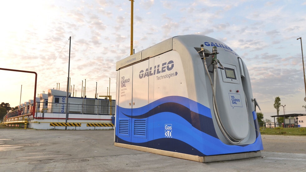 Una solución innovadora para el transporte pesado: Estación Inteligente Galileo Patagonia para la carga de GNL y GNC