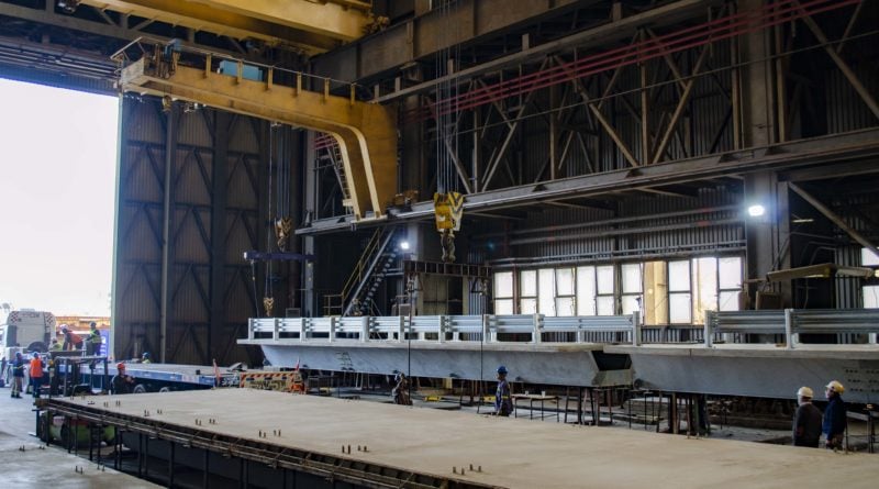 Tandanor entrega seis tramos  para construcción de Puentes