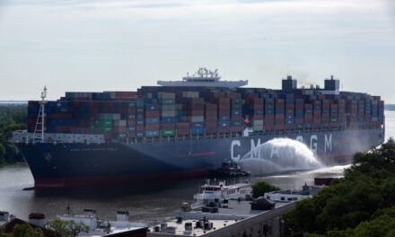 El puerto de Savannah recibió un buque de 16000 TEU, el mas grande de su historia