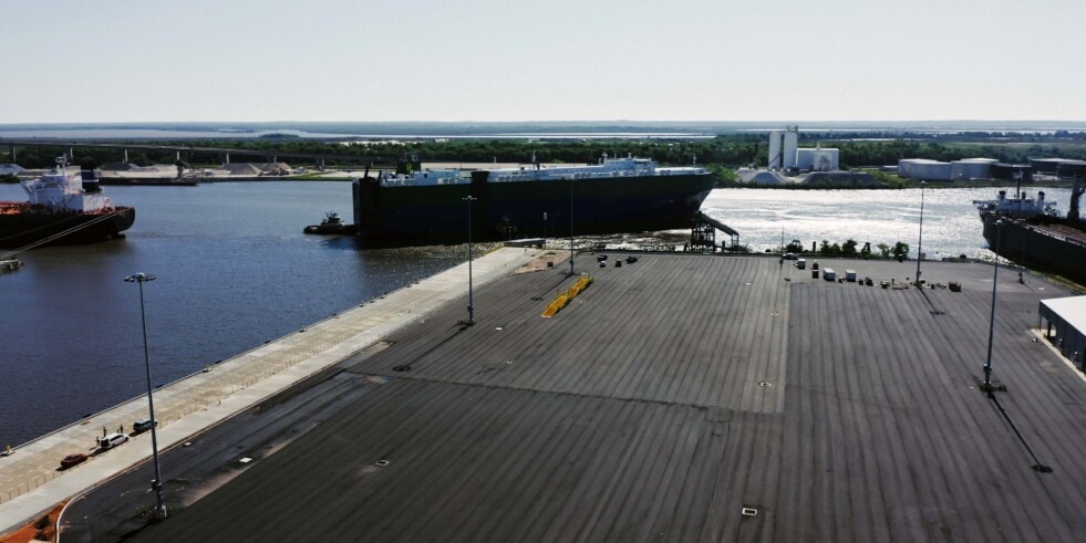 De Zárate a Alabama: inauguraron un nuevo puerto en EEUU con participación argentina