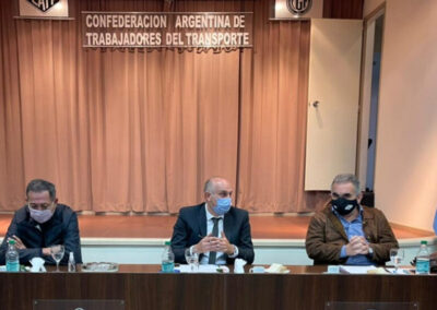 Los gremios de transporte recibieron a Alexis Guerrera