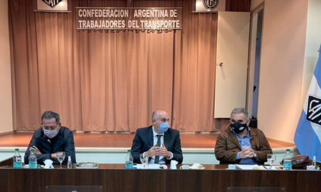 Los gremios de transporte recibieron a Alexis Guerrera