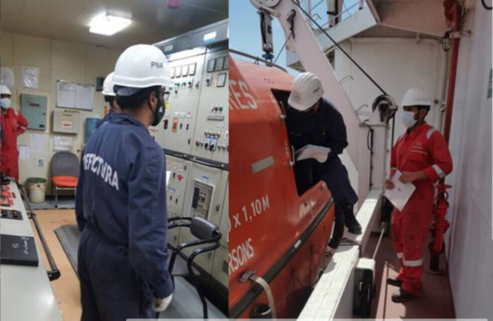 Prefectura mantiene un intenso control e inspecciones sobre los buques extranjeros