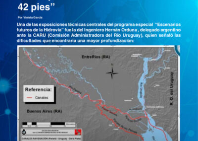 Programa especial “Escenarios Futuros de la Hidrovía” presentación de Hernán Orduna, delegado argentino ante la CARU