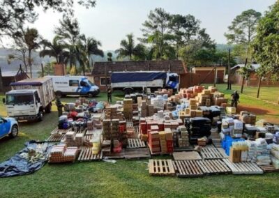 Prefectura desmanteló una “aduana paralela” en Misiones donde contrabandeaban mercadería