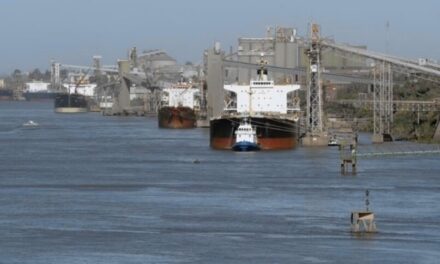 La bajante del río Paraná  obliga a los barcos a operar con un calado menor