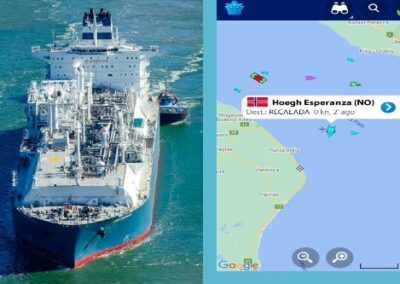 Como en el Canal de Suez, pero en Punta Indio: varó un buque gasero y está bloqueado el comercio exterior argentino