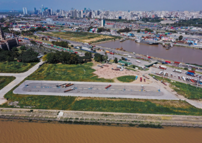 AGP avanza con obras para mejorar el tráfico de camiones en el Puerto Buenos Aires