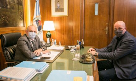 El Ministro de Transporte Alexis Guerrera recibió a Leonardo Salom para dialogar sobre el sector ferroviario y portuario