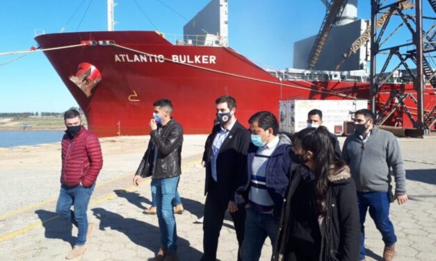 Puerto San Pedro: El subsecretario de Puertos Juan Lucero destacó la operatividad del puerto