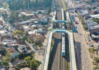 Dos nuevos puentes construidos por Tandanor sobre el Ferrocarril Sarmiento