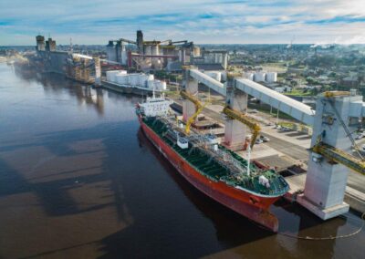 El reinado del maíz ya es indiscutido en el puerto de Bahía Blanca