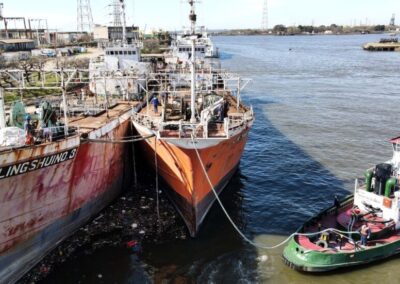 Tandanor desguaza dos buques pesqueros abandonados
