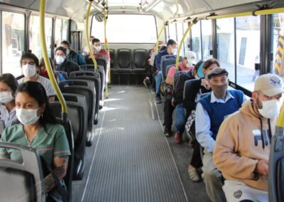 Se amplía el aforo en el transporte público