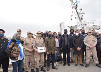 Reconocimiento al personal de Prefectura por su labor a bordo del BIP “Mar Argentino