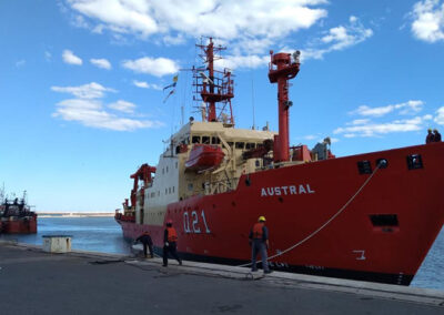 El buque oceanográfico ARA “Austral” arribó a Mar del Plata