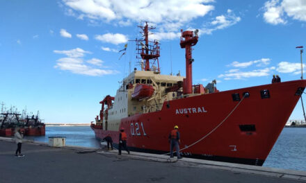 El buque oceanográfico ARA “Austral” arribó a Mar del Plata