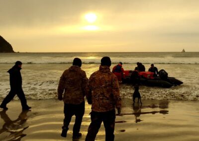 El patrullero oceánico ARA “Bouchard” efectuó el relevo de puestos en el sur