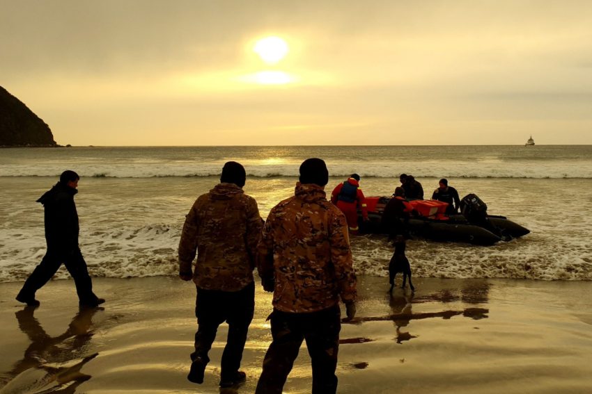 El patrullero oceánico ARA “Bouchard” efectuó el relevo de puestos en el sur